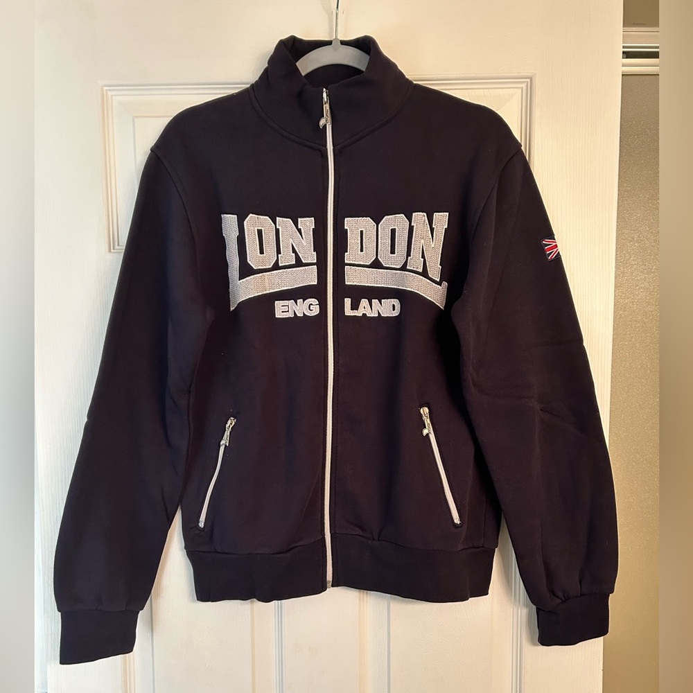 London Themed Zip Sweatshirt